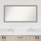 Brushed Nickel Non-Beveled Custom Framed Bathroom Vanity Wall Mirror
